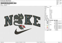 Nike dragon v2 Embroidery File 4 size