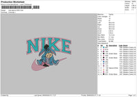 Nike Eeyore 2024 Embroidery File 6 sizes