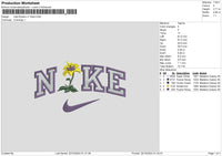 Nike Flower v7 Embroidery File 6 sizes