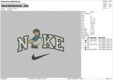 Nike Flynn V2 Embroidery File 6 size