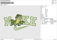 Nike Frog v1 Embroidery File 6 size