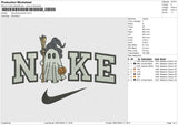 Nike Ghost Pumkin Embroidery File 6 size