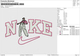 Nike harry style Embroidery File 6 size