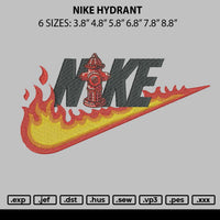 Nike Hydrant Embroidery File 6 sizes