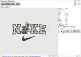 Nike jack v4 Embroidery File 6 size