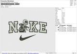 Nike jack v4 Embroidery File 6 size