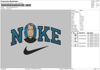 Nike Kai A Embroidery File 6 sizes