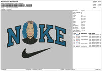 Nike Kai A Embroidery File 6 sizes