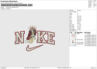 Nike Karol G Mermaid Embroidery File 6 size