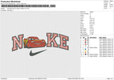 Nike lightning mc queen v3 Embroidery File 6 size