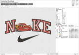 Nike Lightning mc queen v2 Embroidery File 6 size