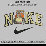 Nike Coco 2107 Embroidery File 6 size