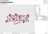 Nike mashroom Embroidery File 6 size