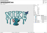 Nike melt 2line Embroidery File 6 size