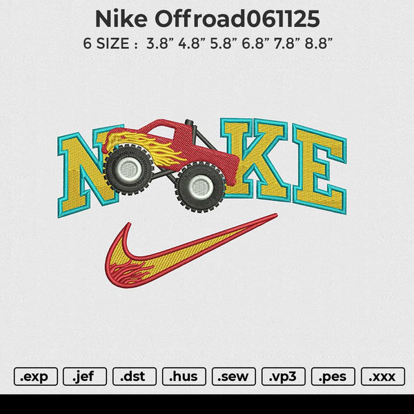 Nike Offroad061125 Embroidery File 6 sizes