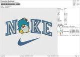 Nike pinguin Embroidery File 6 size