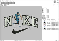 Nike Player 14 Embroidery File 6 sizes