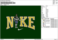 Nike Player Nd Embroidery File 6 sizes