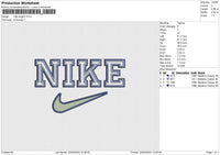 Nike Stright Embroidery File 6 size