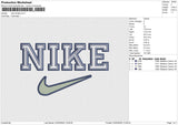 Nike Stright Embroidery File 6 size