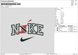 Nike Flag 04 Embroidery File 6 sizes