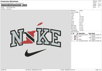 Nike Flag 04 Embroidery File 6 sizes