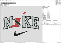 Nike Flag 04 Embroidery File 6 sizes