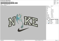 Nike White Dragon Embroidery File 6 sizes