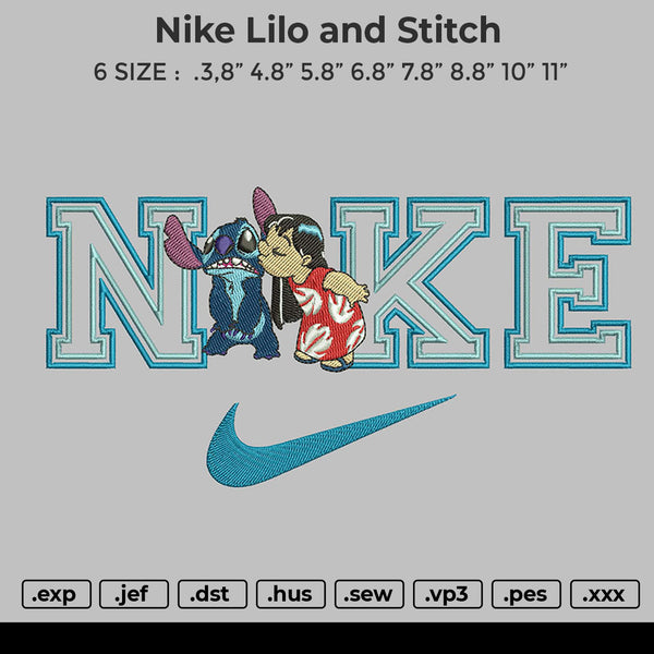 Nike Lilo And Stitch Embroidery