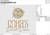 Nohas desert disco Embroidery File 6 size