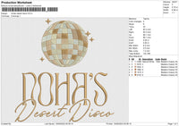 Nohas desert disco Embroidery File 6 size