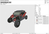 Offroad Car Embroidery File 6 size