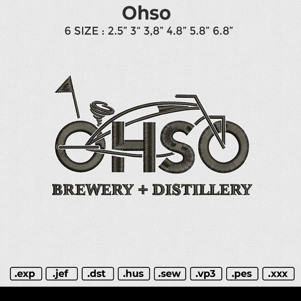 Ohso Embroidery File 6 size