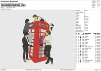 One Direction Embroidery File 6 size