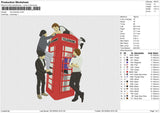 One Direction Embroidery File 6 size