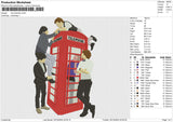 One Direction Embroidery File 6 size