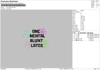 Mentaltext 02 Embroidery File 6 sizes