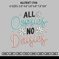 Alltext 1703 Embroidery File 6 sizes