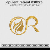 Opulent Retreat 030225 Embroidery File 6 size