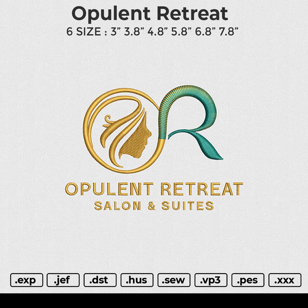 Opulent Retreat Embroidery File 6 size