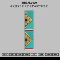 Tribal2409 Embroidery File 6 sizes