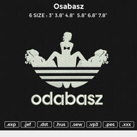 Osabasz Embroidery File 6 size