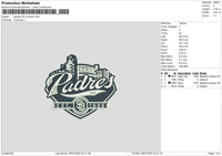 Pedres v2 Embroidery File 6 size