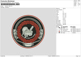 Patches 1509 Embroidery File 6 sizes