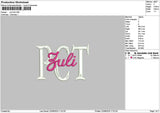 Zulitext Embroidery File 6 sizes