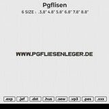 Pgflisen Embroidery File 6 size