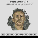 Photo embro1339 Embroidery File 8 size