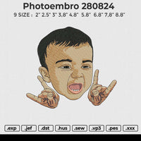 Photoembro 280824 Embroidery File 6 size