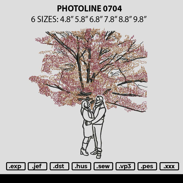 Photoline 0704 Embroidery File 6 sizes