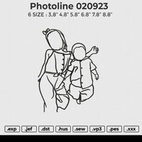 photoline 020923  Embroidery File 6 size